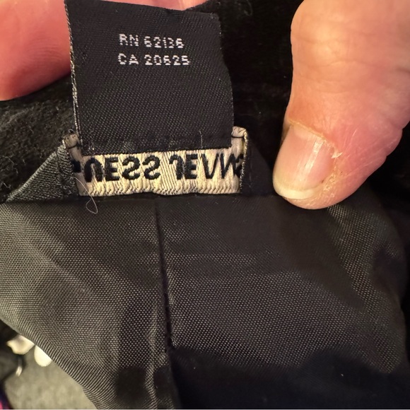 🖤 Guess Jeans Black Velvet Fitted Blazer (S/P) - Picture 10 of 12